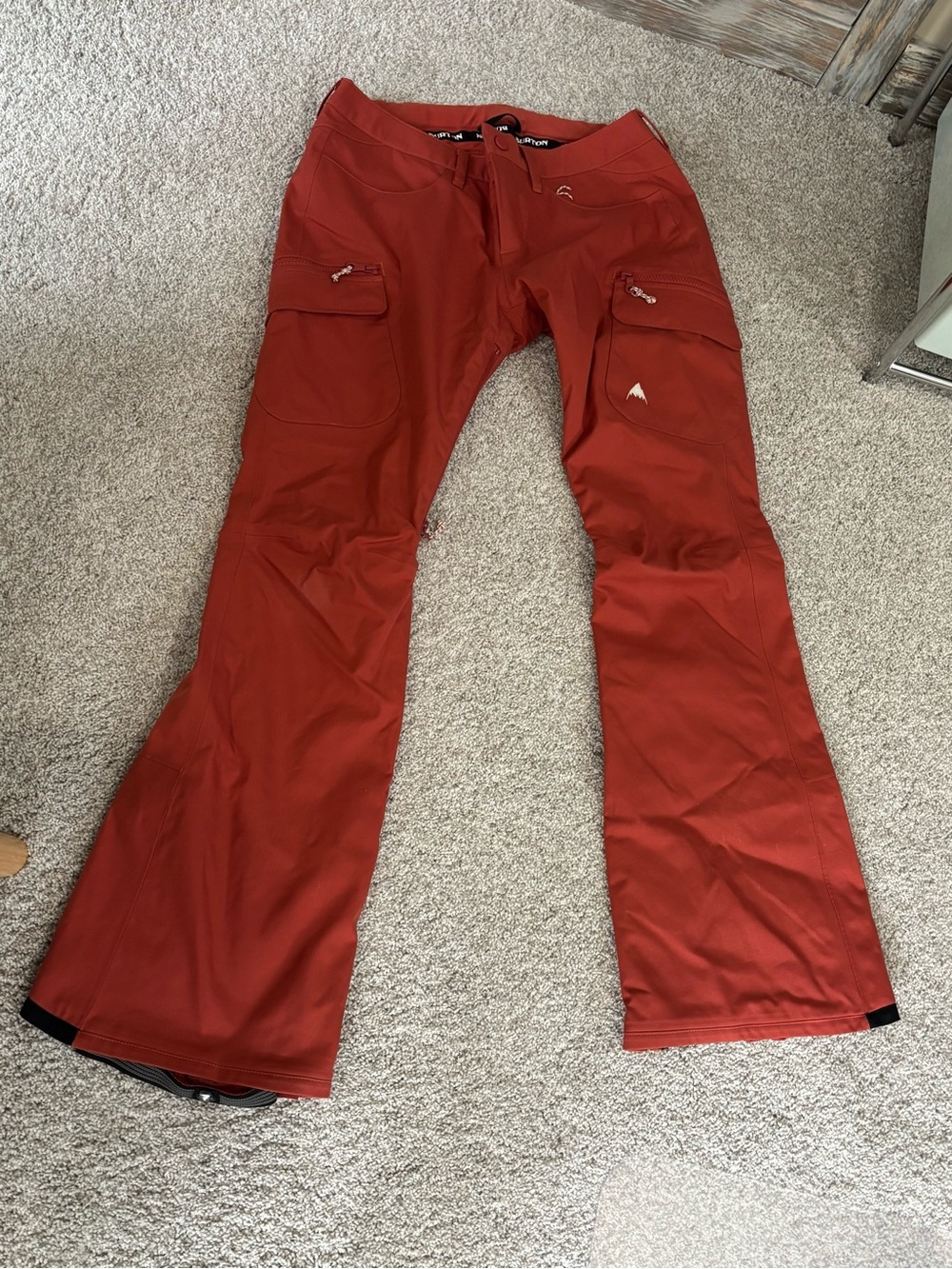 Burton Gloria Snow Pant Medium Tandori  Outdoor Climate Zip Pockets Waterproof M